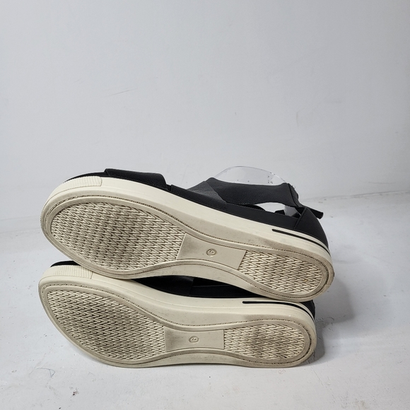 Eileen Fisher Women's Sport Wedge Sandal Black Leather Size 6 - Picture 8 of 9